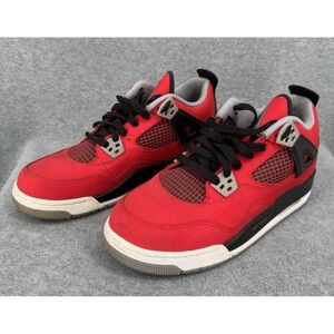 Nike Air Jordan 4 Retro Toro Bravo Red Black Suede Jumpman Sneakers